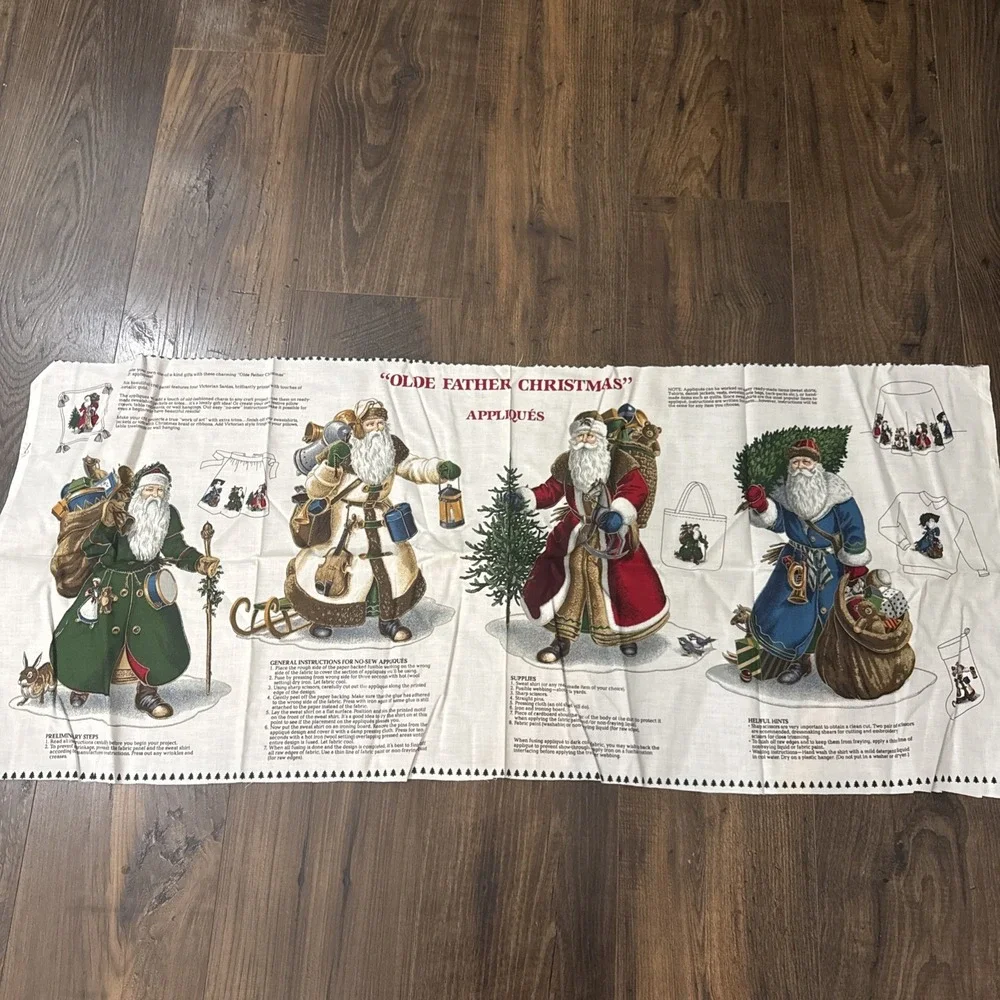 Vintage Fabric Applique Panel 